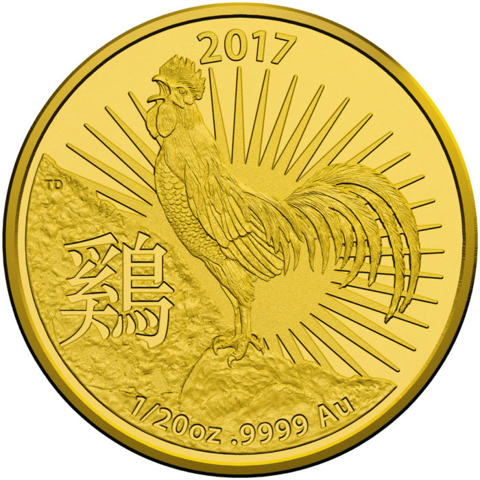2017 Rooster Gold Combo - 1 oz + 1/2 oz + 1/10 oz + 1/20 oz - Image 8
