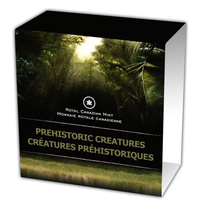 2014 25C PREHISTORIC CREATURES: TIKTAALIK - GLOW-IN-THE-DARK COLOURED COIN [127627] - Image 5