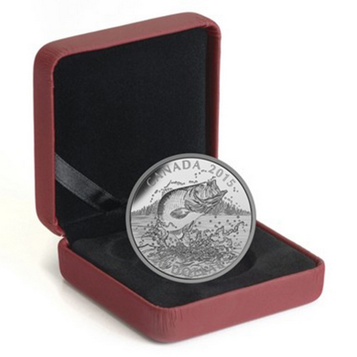 2015 $20 North American Sportfish: Largemouth Bass - Pure Silver Coin - Image 4