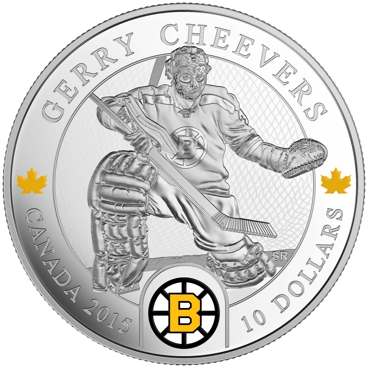 2015 $10 Fine Silver Coin Goalies: Gerry Cheevers