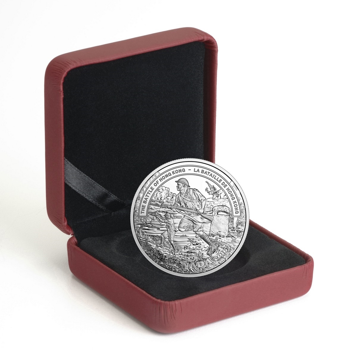 2016 $20 Second World War Battlefront Series: The Battle Of Hong Kong - Pure Silver Coin - Image 3